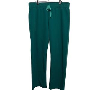 FIGS Hunter Green Technical Collection Scrub Pants Womens L Nurse Medical Veteri